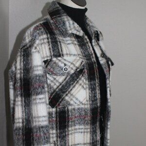 Tribal Jeans Long Plaid Shacket